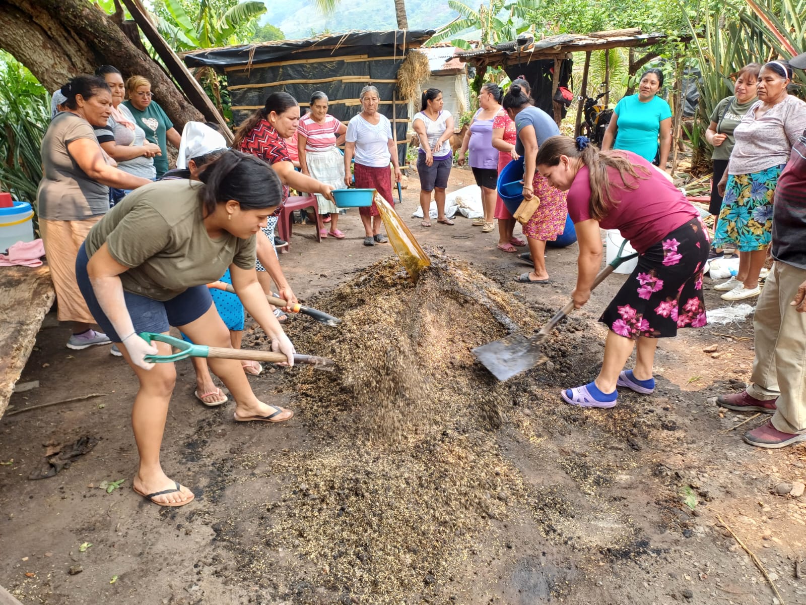 Fortalecimiento de capacidades de mujeres rurales para la producción agroecológica en San Bartolomé Perulapia, El Salvador.